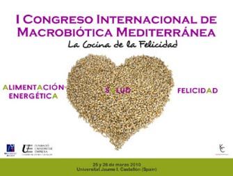 I Congreso Internacional de Macrobiótica Mediterránea. 