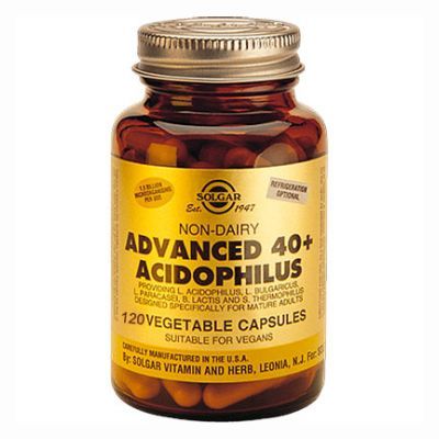 ANTIBIÓTICO NATURAL Acidophilus Advanced 40+ 120 cap, para la microflora intestinal, buena digestión y resistencia a infecciones.