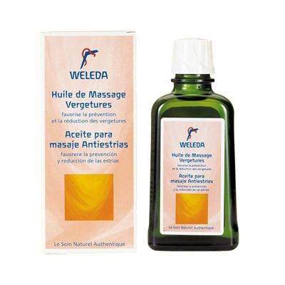 ACEITE PARA MASAJE ANTIESTRÍAS 100 ml, prevención y reducción de las estrías incluido embarazo.