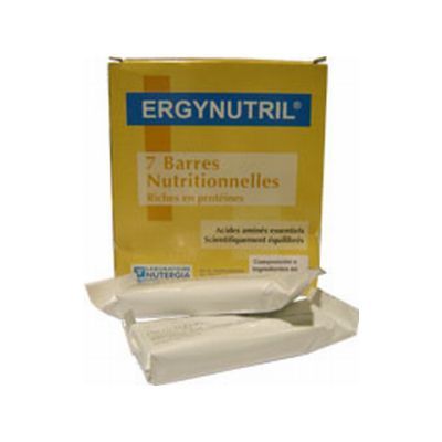 BARRITAS hiperproteicas de Chocolate ERGYNUTRIL VIVANCE 7unid, control de peso.