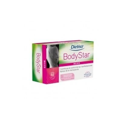 Complemento alimenticio BODYSTAR FITOESTRÓGENOS 48 cap, menopausia.
