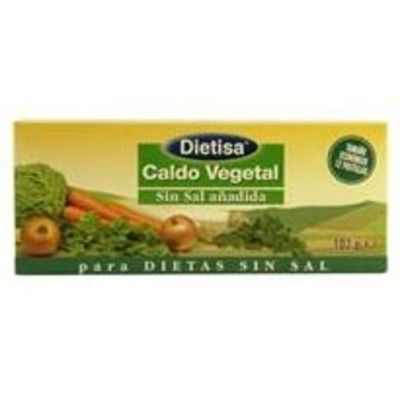 CALDO VEGETAL SIN SAL 12 pastillas, para dietas.