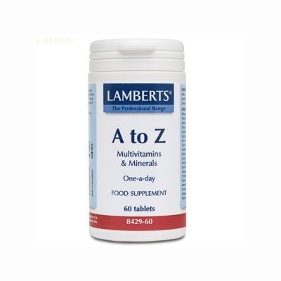 Complemento alimenticio A-Z MULTI 60tab, multivitaminas y minerales.
