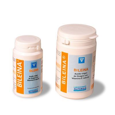 Complemento alimenticio Bileina, 100 comp, aceite de onagra virgen y vitamina E natural.