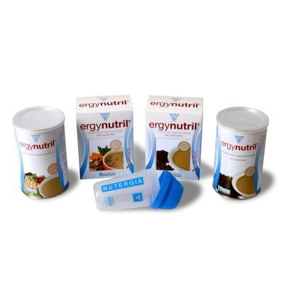 Preparados hiperproteicos ERGYNUTRIL 7sbrs, proteínas, vitaminas y aminoácidos.