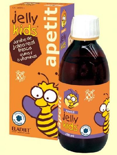 Complementos alimenticios Jarabe jalea real (sabor fresa), crecimiento y desarrollo infantil