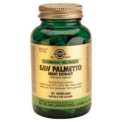 EXTRACTO DE BAYA SABAL Saw Palmetto Berry Extract 60 cap, acción desinflamatoria sobre la próstata y la uretra.