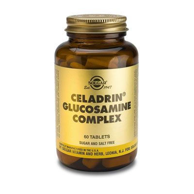 CELADRIN GLUCOSAMINA COMPLEX 60 comp, para un correcto trabajo de salud articular y reducir alergias. 