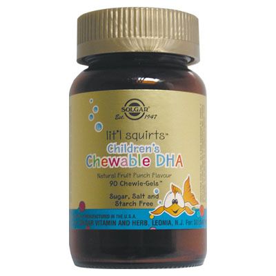 DHA MASTICABLE BIOPURE Children Chewable 90 cap, salud mental de los niños con bajo Omega 3.