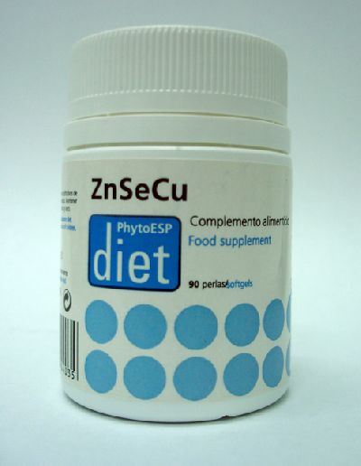 Complemento alimenticio Diet Zn-Se-Cu, antioxidante
