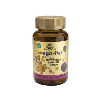 FÓRMULA MULTIVITAMÍNICA Y MULTIMINERAL Kangavites frutas del bosque 60 comp, para el sistema enzimático corporal.