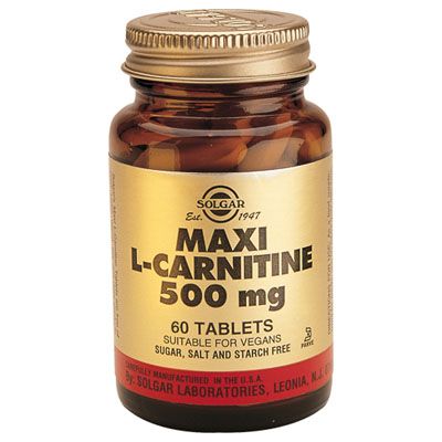 L CARNITINA MAXI 500 mg 60 comp, elimina colesterol y mantenimiento del sistema circulatorio y corazón.
