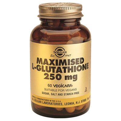 L GLUTATION MAXIMIZADO 250 mg 60 cap, defensa importante contra las enfermedades y el envejecimiento.