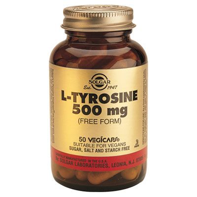 L TIROSINA 500 mg 50 cap, fundamental para la nutrición cerebral.