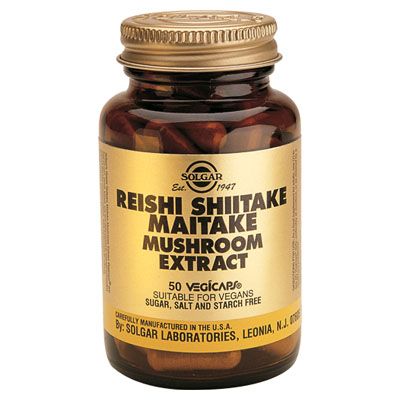 EXTRACTO DE HONGOS REISHI, SHIITAKE Y MAITAKE 50 cap, para reforzar el sistema inmunológico.