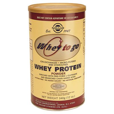 PROTEÍNA DE SUERO EN POLVO VAINILLA Whey to go 340 g, ayuda a reducir la ruptura muscular bajo condiciones de estrés.
