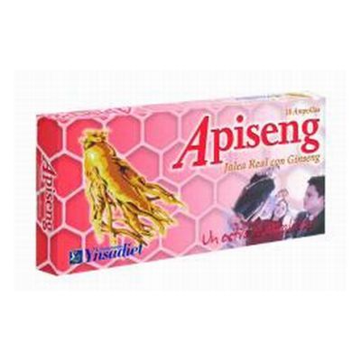 Energético y Reconstituyente APISENG Jalea real con Ginseng 10amp.