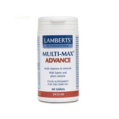 Fórmulas Multinutrientes MULTI-MAX Advance 60comp, para el bienestar óseo, cardíaco y ocular.