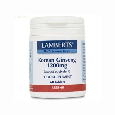 GINSENG COREANO 1200mg 60cap, inmunoestimulante.