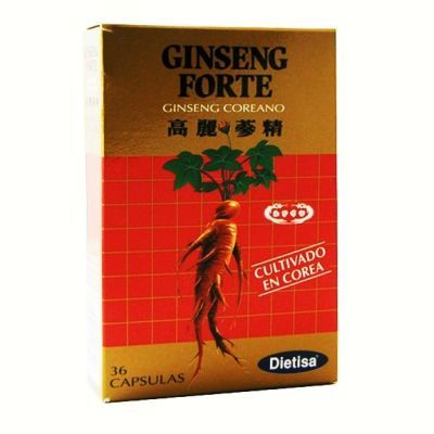 Preparado nutricional GINSENG FORTE 36 cap, tónico, agotamiento y sistema nervioso.