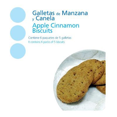 Dieta proteica para adelgazar. Galletas de Manzana y Canela.