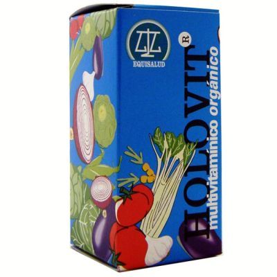 Vitaminas y minerales HOLOVIT MULTIVITAMÍNICO ORGÁNICO 50 comp, antienvejecimiento, cansancio y estrés.