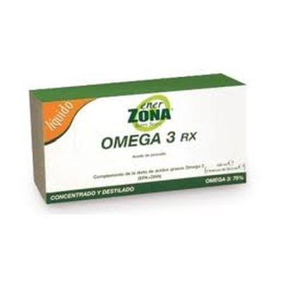 Aceite de Pescado OMEGA 3 RX ENER ZONA 3 frascos de 33 ml, colesterol, sistema cardiovascular y memoria.