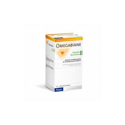 Ácidos grasos OMEGABIANE Capelán Bourrache 100cap, para el buen equilibrio de la piel y el funcionamiento del cerebro.