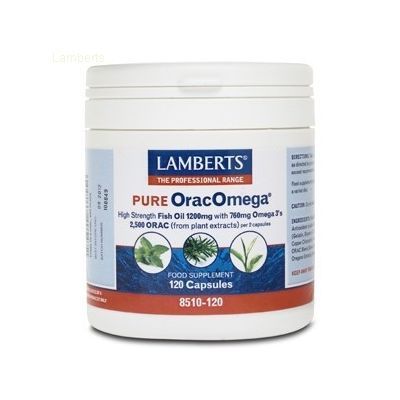 Omega 3 ORAC OMEGA 120perlas, regula el colesterol y el sistema cardiovascular.