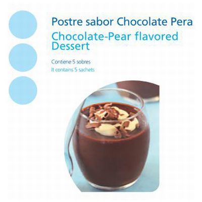 Dieta proteica para adelgazar. Postre Chocolate-Pera.