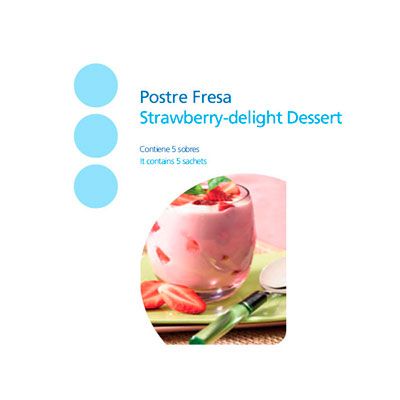Dieta proteica para adelgazar. Postre Fresa.