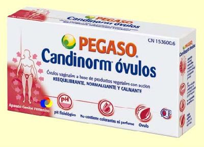 Prebiótico Candinorm óvulos, Candidiasis e micosis vaginales