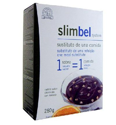 Natillas Slimbel de chocolate con naranja