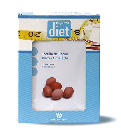 Tortilla hiperproteica de bacon
