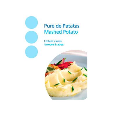 Puré de Patatas. Hiperproteico para control de peso.