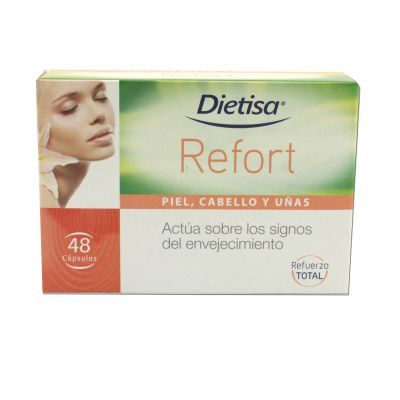 Complemento alimenticio REFORT 48 cap, protección de la piel, el cabello y las uñas. 