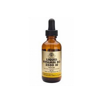 Vitamina D3 Líquida 2500 UI (62,5 µg) 59ml, esencial para el crecimiento y desarrollo corporal.