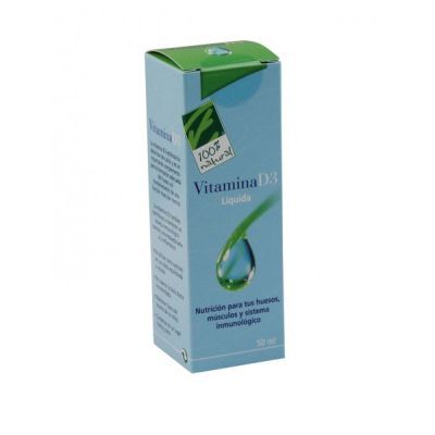 Vitamina D3 Colecalciferol 2200 UI (55 µg) 100 cap, esencial para el crecimiento y desarrollo corporal.