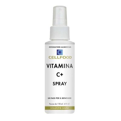 COMPLEMENTO ALIMENTICIO Cellfood Vitamina C + Spray 118 ml, articulaciones y estrés físico o psicológico.