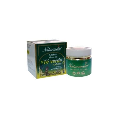 Crema Té verde Ecológica Naturandor 50ml, rica en catequinas.