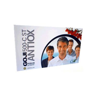 COMPLEMENTO ALIMENTICIO ANTIOXIDANTE Goji 500 C ST Antiox 60 cap, fatiga, sistema inmunológico.