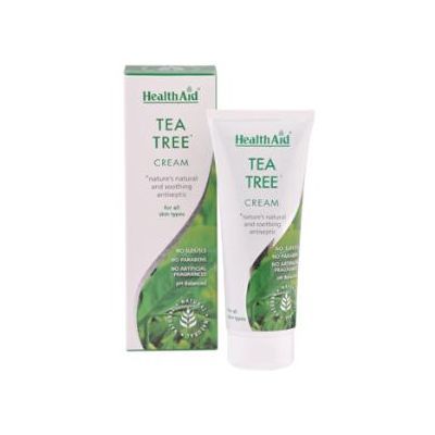 Crema de ARBOL DEL TE HEALTH AID 75ml, para suavizar, hidratar y restaurar el resplandor natural de la piel.
