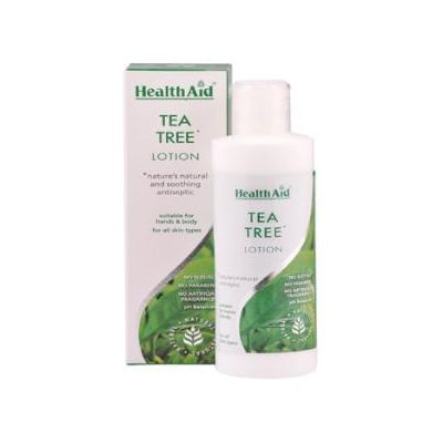 Loción Manos y Cuerpo ARBOL DEL TE HEALTH AID 250ml, para suavizar, hidratar y restaurar el resplandor natural de la piel.