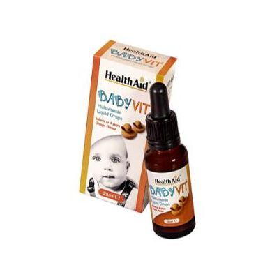 Multi-vitamínico BABY VIT HEALTH AID 25ml, aporte de vitaminas para edades muy tempranas, entre 4 meses y 4 años.