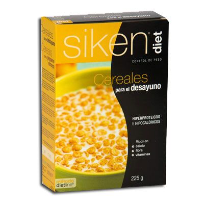 Cereales para el Desayuno SIKENDIET 225 gr, para dietas hiperproteicas y control de peso.