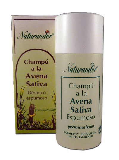 Champú de Avena Sativa 200ml, protector antioxidante natural del cabello.
