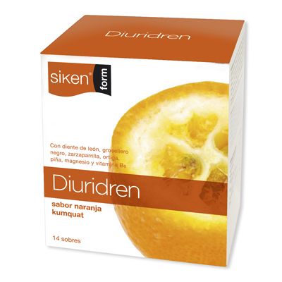 Complemento alimenticio DIURIDREN SIKENFORM 14 Sobres, eliminación de líquidos y a la depuración.