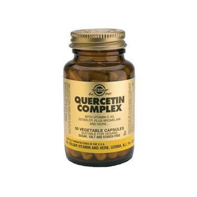 QUERCITINA COMPLEX 50 vegicaps, protector pulmonar y fortalece los vasos sanguíneos.