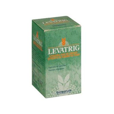 Complemento alimenticio LEVATRIG 60comp, refuerza el sistema inmunitario, es antiinflamatorio, desensibilizante alérgico y antioxidante.