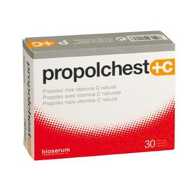 Complemento alimenticio Propóleo y la Vitamina C PROPOLCHEST-C 30cap, protege y cuida nuestro organismo.